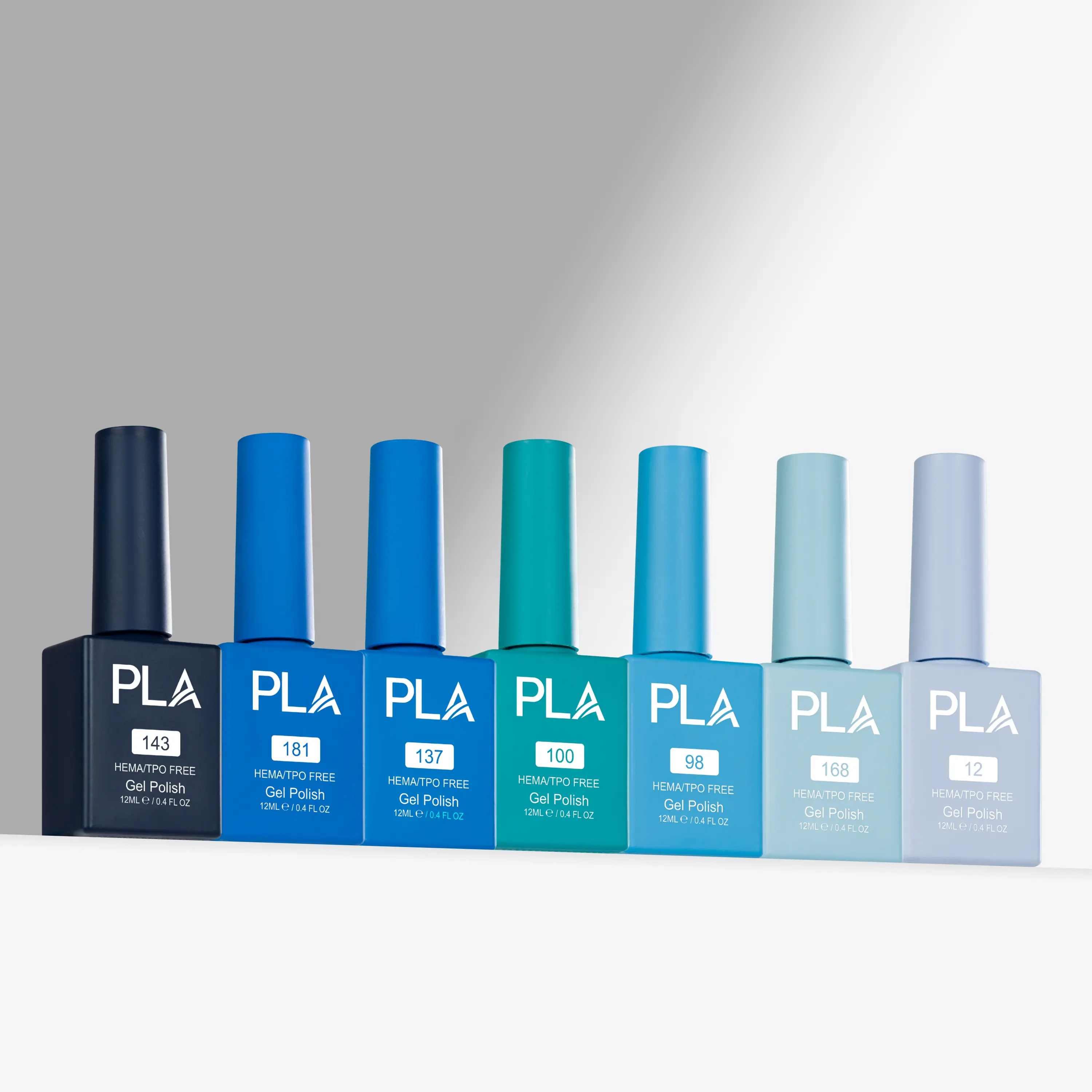 PLA Blue Mini Nail Polish Collection | HEMA-Free | TPO-Free