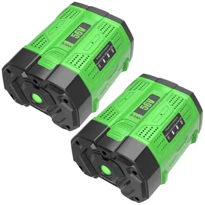 2 Packs 9000mAh High Capacity Replacement for EGO 56V Lithium-ion Battery Compatible with EGO 56 Volt 9.0Ah Battery BA2800T BA4200T BA1400 BA5600T LB6504 LB5804 LB6500 LB4800 Power Tools(Green)