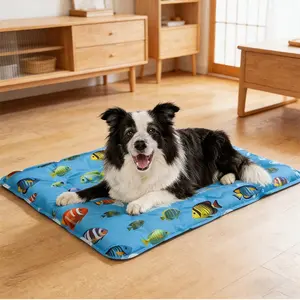 Large Thick Pet Ice Pad, Summer Dog Cooling Mat, Cat Cooling Sleep Pad, Waterproof Bite-Resistant, Leak-Proof, Heat Relief Pad, Home
