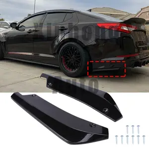 For Kia Optima K5 Forte Rear Bumper Lip Diffuser Splitter Canard Spoiler Gloss Black |   Performance Part Yes |   Painted |   Heat Resistant |   Black