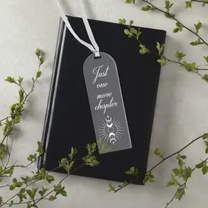 Clear Acrylic Bookmarks, 50/100pcs Blank Craft Plastic Book Markers, DIY Projects, Christmas Gift Tags, Vinyl Ornament Supplies