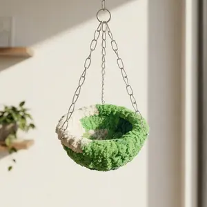 Cozy Fluffy Bird Cage Nest - Warm Plush Hanging Hammock Bed for Parakeet, Cockatiel | Cute Parrot Cage Accessory, Bird Cage Nests