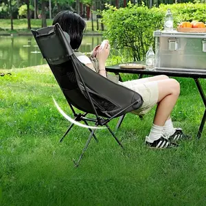 Portable Camping Chair Folding Backpack Chair, Lightweight Outdoor Camp Chair with Storage Bag, Ideal for Travel, Sports, Picnic, Hiking, Backpacking