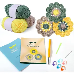 Crochet Starter Kit with Step-by-Step Video Tutorials, Hook, Accessories, Learn to Crochet Beginner Kit for Adults and Kids, DIY Arts & Crafts