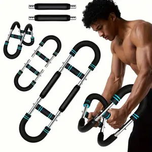 U-Shaped Arm Blaster | Adjustable Spring Resistance Trainer for Forearm, Chest & Triceps (60-110LBS)