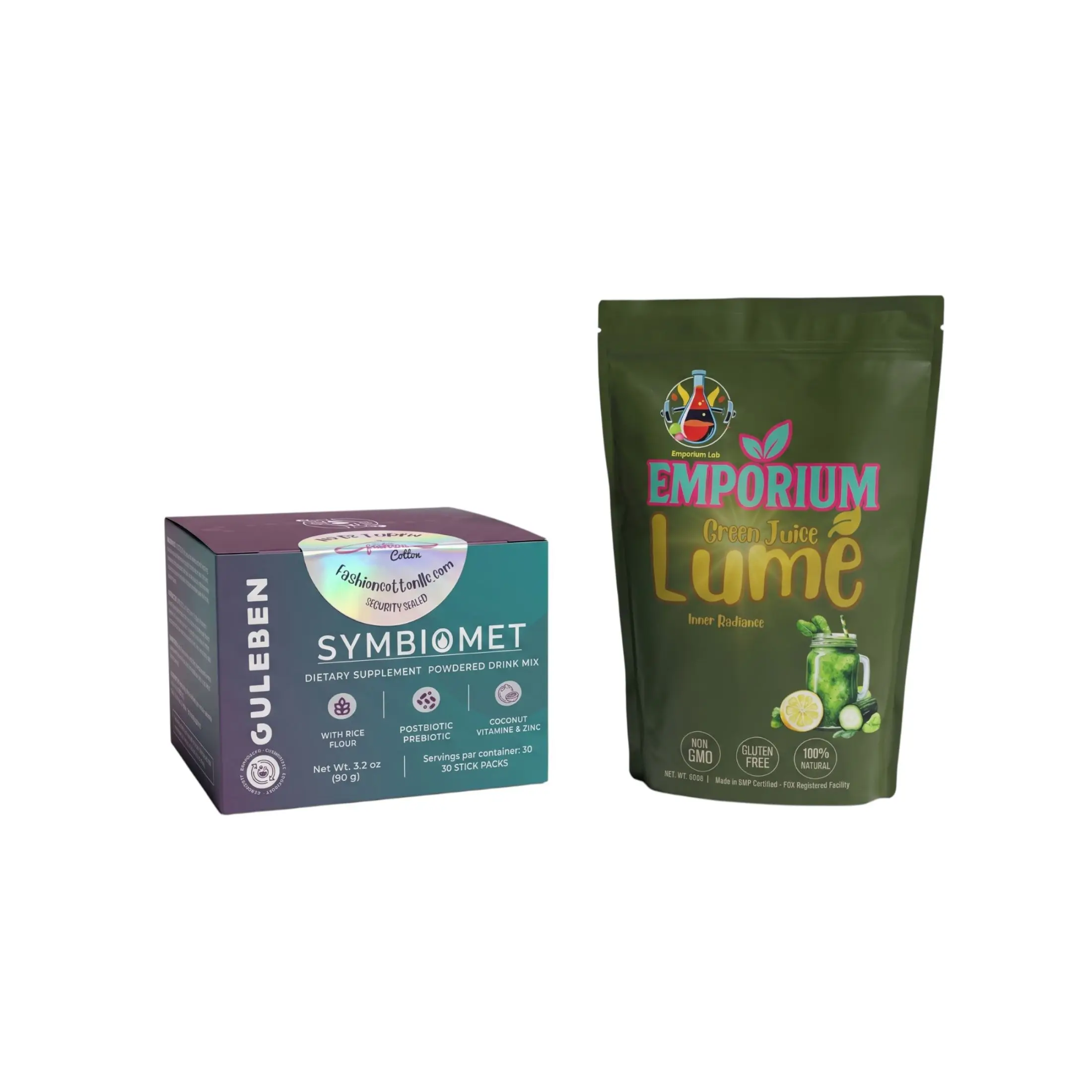 SYMBIOMET BPL1 HT + Green Juice Lumé Bundle – 60 Stick Packs –