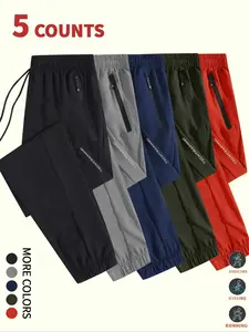 Men's Letter Print Drawstring Waist Sweatpants, Casual Comfy Breathable Pocket Jogger Pants for Running Daily Wear, Mens Athletic Pants, Work Pants Men, Men's Trousers for All Seasons, Pants for Men, Sporty Comfy Breathable Workout Jogger