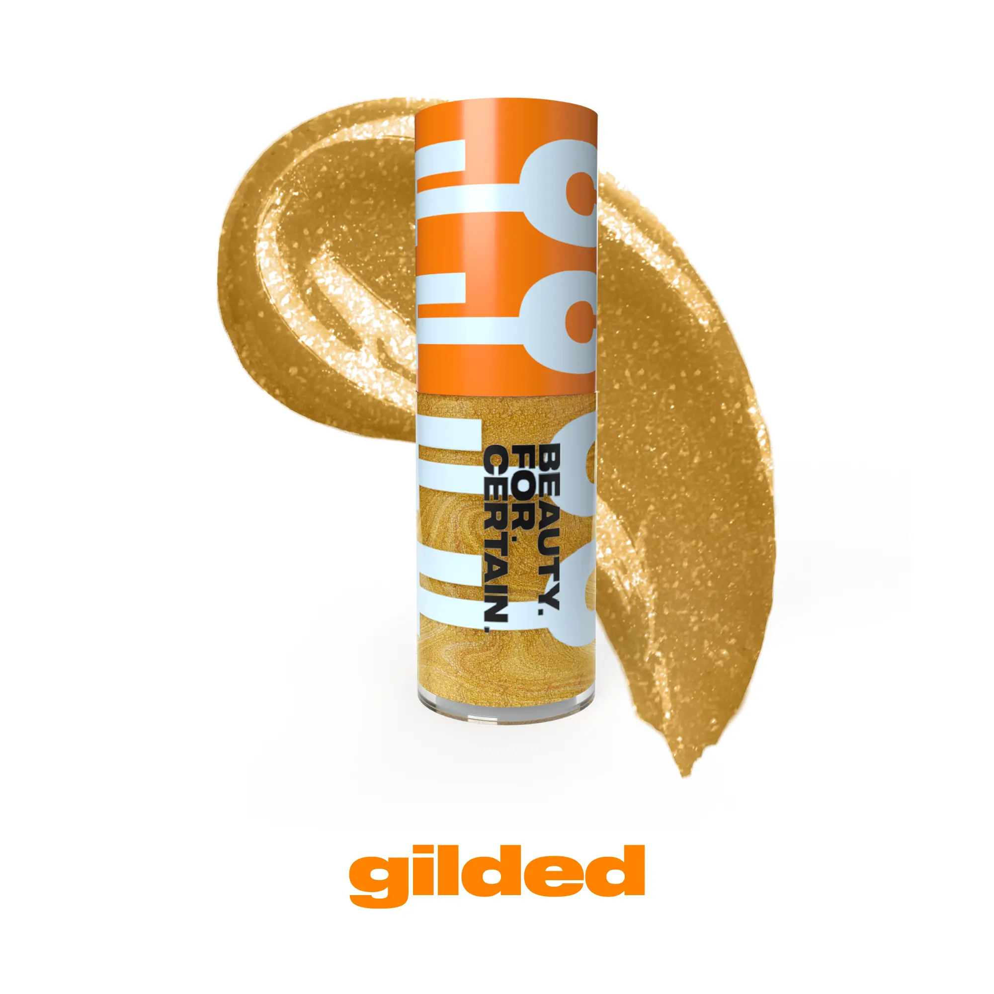 Gilded: Metallic Gold Glitter Color - Lightly Plumping, High-Pigment Lip Gloss for Moisturized and Glossy Lips I love lipgloss