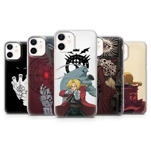 Buy 1 Get 4, Fullmetal Alchemist Phone Case – FMAB Brotherhood Design for iPhone 16 Pro, 15, 14, 13, 12, Samsung S24FE, S23FE, S22