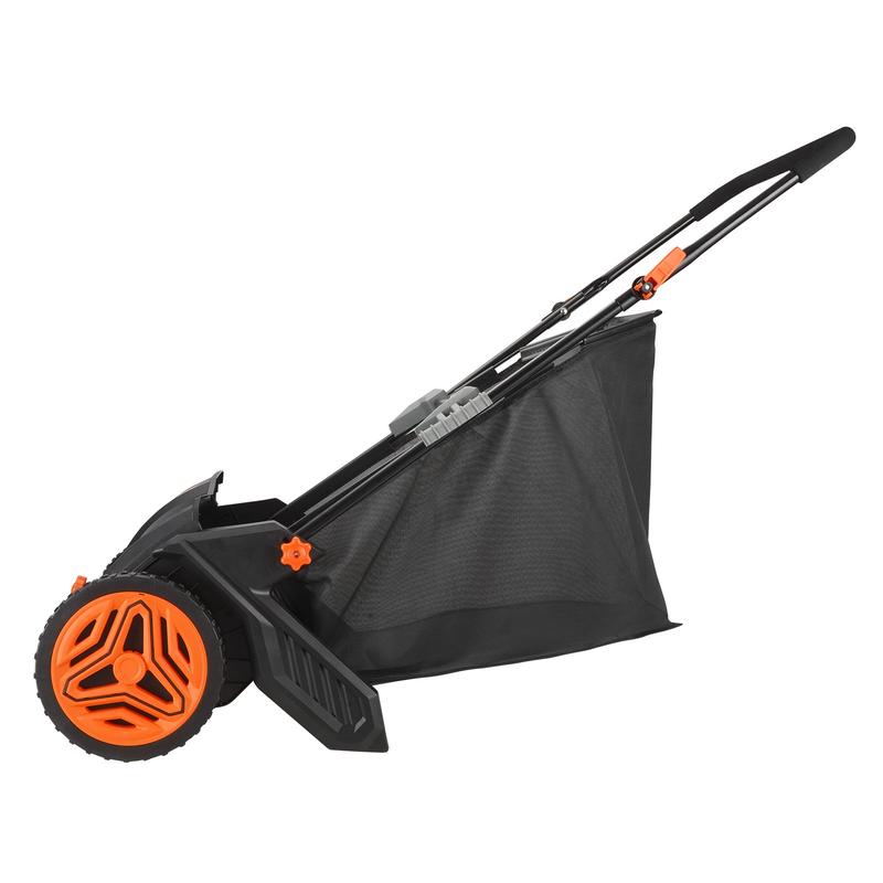 VEVOR Push Lawn Sweeper 21-Inch Leaf & Grass Collector with 3.5 cu. ft. Mesh Collection Hopper Bag,  , 2 Spinning Brushes & Strong Rubber Wheels VEVOR Super Brand Day