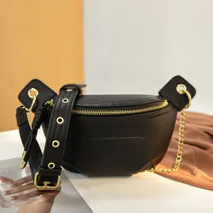 Women's Waterproof Polyester Trending Belt Bag - 2026 Ins Niche Dumpling Shape, Single Strap Versatile Crossbody Chest Bag for Daily Wear, Street Use, Multicolor