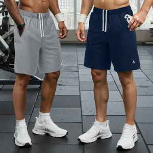 Ny Threads Men’s Athletic Shorts 2 Pack Quick Dry Lightweight Running Gym Workout Shorts with Pockets Elastic Waistband Moisture-Wicking Polyester Menswear