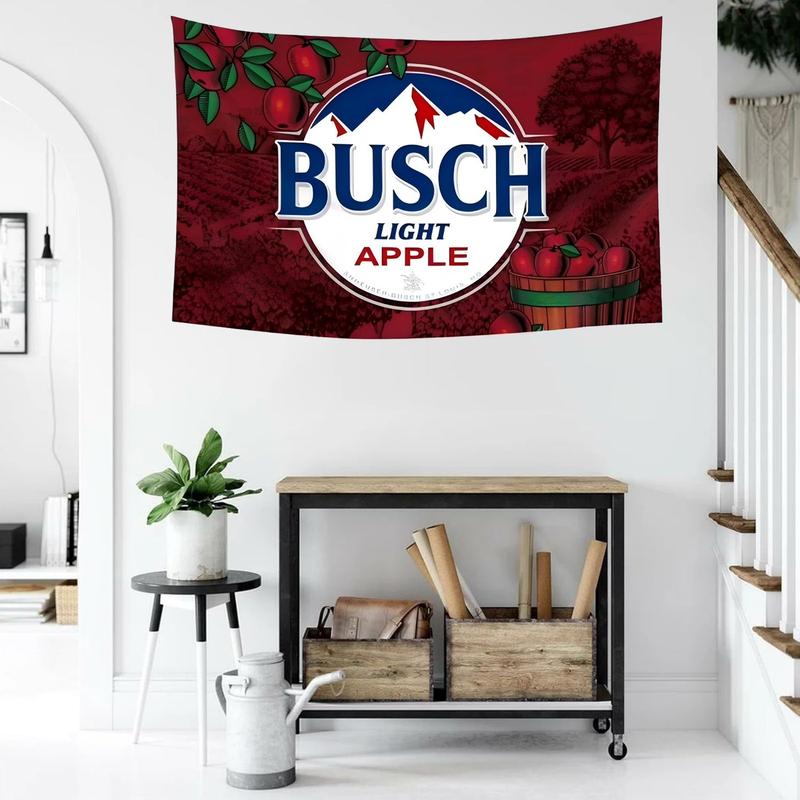 Busch Light Apple of  Famers Dilly Flag 3x5Ft Flag Funny Poster Tapestry for Wall Hanging College Dorm Men Cave Decor Outdoor Indoor Decoration Banner with 4 Brass Grommets