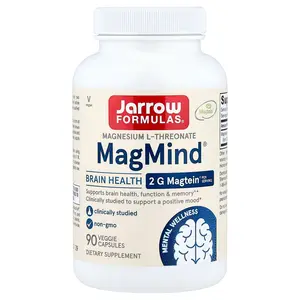 Jarrow Formulas MagMind®, Brain Health, 90 Veggie Capsules (48 mg per Capsule)