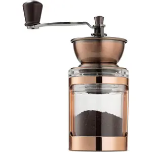 Manual Coffee Grinder With Adjustable Settings |   Sleek Hand Coffee Bean Burr Mill Great for French Press, Turkish, Espresso & More |   Premium Coffee Gadgets are an Excellent For Coffee Lovers