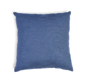 Washed Indigo Decorative Throw Pillow, 18x18 – Soft Modern Accent