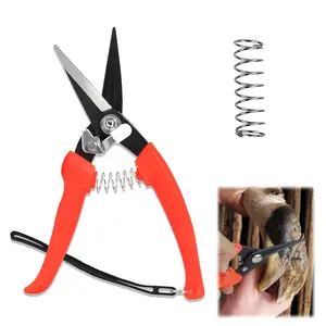 Goat Hoof Trimmers,Professional Hoof Care Trimming Shears Nail Clippers for Sheep,Goats,Alpaca,Lamb,Horse,Pig Hooves Multi-Purpose Pruning Versatile Steel Trimmer for Twig and Floral Scissor Tool