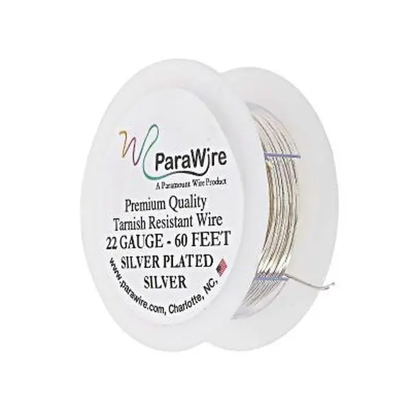JTV Silver Plated 22 Gauge Wire Spool Total of 60 Feet