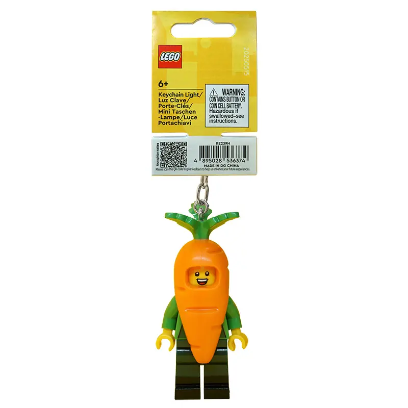 LEGO Character Series Carrot Mascot Light-Up Keychain (KE239H)