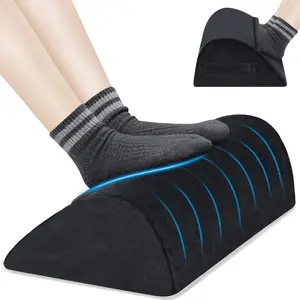 Useful Footrest Under The Desk, Featuring a Warm Plush Foot Pocket, an Ergonomic Adjustable Memory Foam Design, Suitable for Use with Desks And Office Chairs