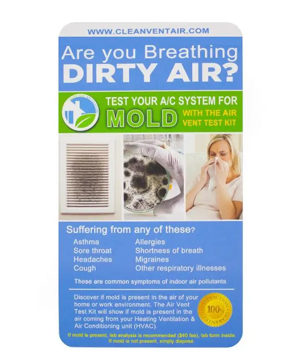 Indoor Air Quality Test Kit for home   Detects Mold