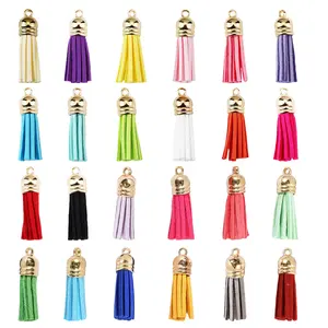 30-Piece Multicolor Fringe Pendant Set, 3.7cm Long, Perfect for DIY Jewelry Making, Keychains, Necklaces, Earrings, Bracelets Accessories