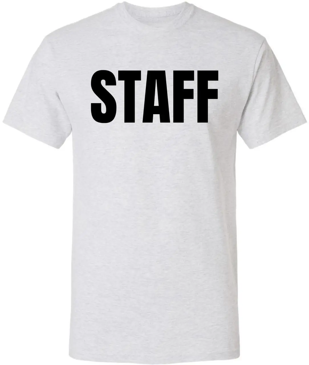 Staff T Shirt Printed Work Uniform Crewneck Tee Event Security Team Shirt Cotton Unisex