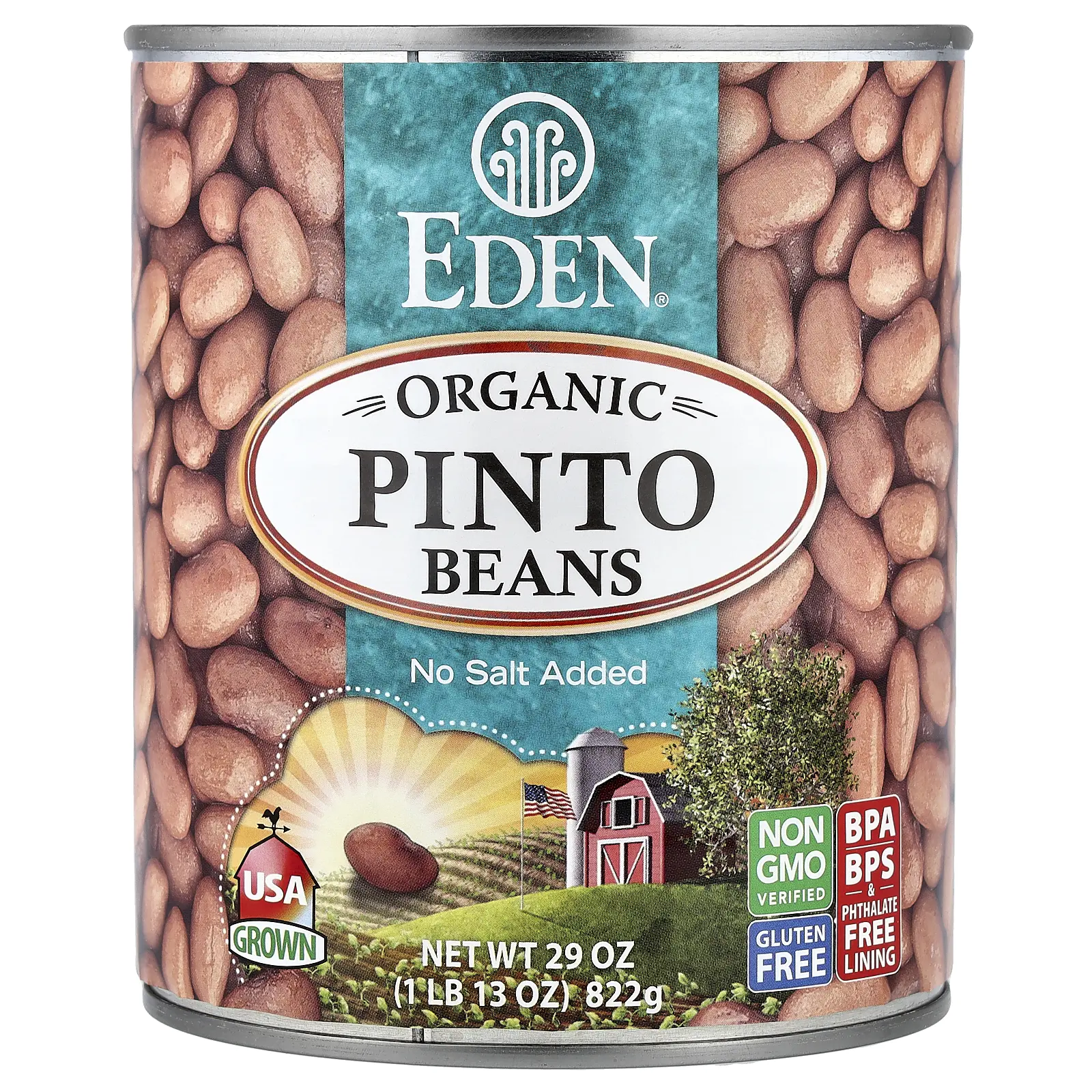 Eden Foods Organic Pinto Beans, 29 oz (822 g)