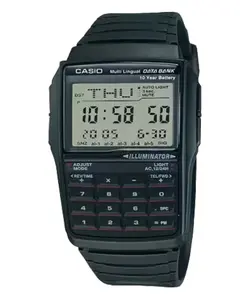 Casio Men’s Black Digital Databank Calculator Watch with Grey Display - DBC-32-1AV