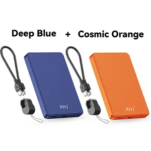 Portable magnetic wireless power bank with Type-C cable included. Supports fast charging for iPhone 17/16/15/14/13/12 Pro/Pro Max/Plus. Compact aluminum alloy design ideal for outdoor use.