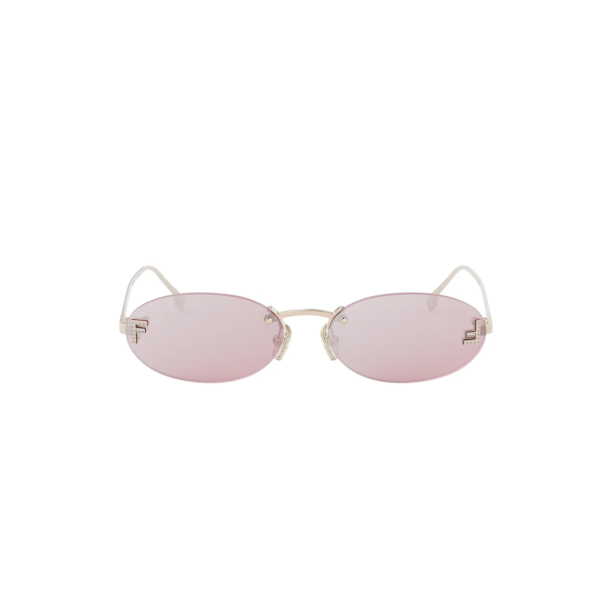 FENDI FE 4075 US 28Z Oval Sunglasses