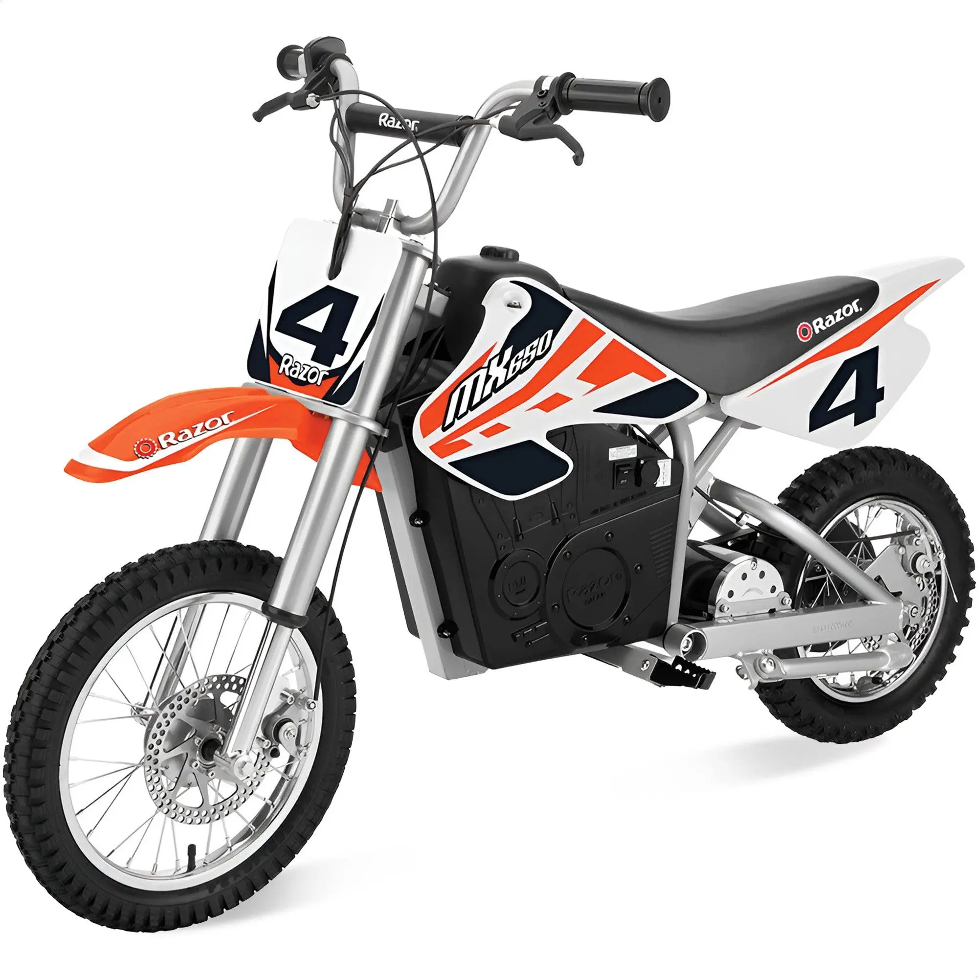 Razor MX650 Dirt Rocket High-Torque Electric Motocross Dirt Bike, 17 MPH, Orange Razor MX650 Dirt Rocket High-Torque Electric Motocross Dirt Bike, 17 MPH, Orange