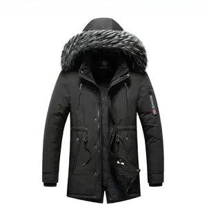 Static Cuff New Winter Men Windproof Fleece Warm Detachable Hooded Parka Jacket Men Solid Zipper Outdoor Casual Fashion Jacket Male Coat