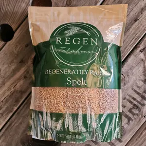 Spelt BERRIES, in biodegradable bag 100% Organic + baked goods or Hot cereal alternative + 5 pound bag
