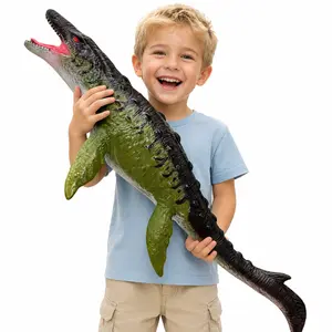 Large Dinosaur Toys- 32" Mosasaurus Soft Dinosaur Toys for Kids 3-5, Big Inflatable Dino for Boys Girls, Toddler Party Favors Birthday Gifts