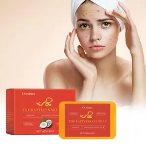 OceAura Skincare Acne Soap Anti-Acne Closed Comedones Plant Essential Oil Soap Oil Control Handmade Soap Foaming Cleansing Soap Coconut Moisturize