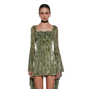 Whimsy Musings Flared Mini Dress