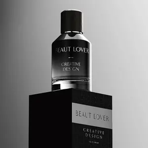 Men's Black Niche Design EDP Perfume Spray 50ml - Single Item, Long-Lasting Floral Musk Fragrance - for Daily Outings & Artistic Occasions