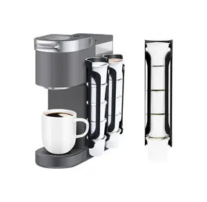 Keurig Cup Holder for Wall Mount - Coffee Pod Holder for Small Spaces - Holds 2 K cups - Black Kitchen Organiser Kitchen Organiser