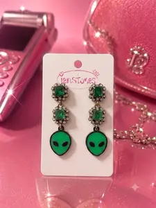 Cosmic Alien Drop Earrings