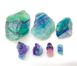 Raw Rainbow Fluorite Crystal - Grade A - Rainbow Fluorite Healing Crystal - Rough Rainbow Fluorite - Raw Fluorite Stone