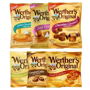 Werther's Original Hard Caramel Candy – Individually Wrapped Gourmet Candy with 6 Flavor Options Sweet Snack
