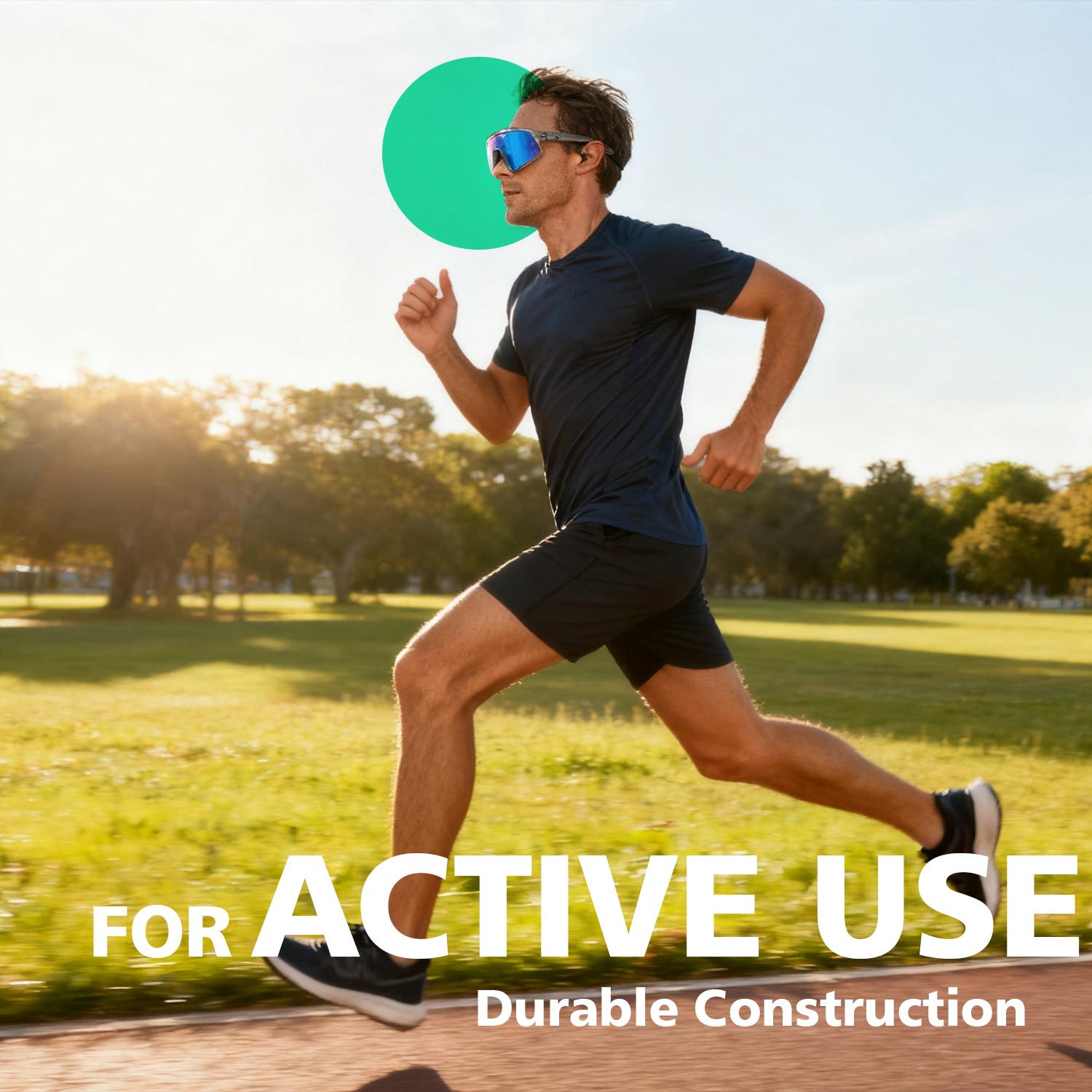 Blue Polarized Cycling Glasses PC Frame UV Protection Outdoor Sports Sunglasses for Men Women