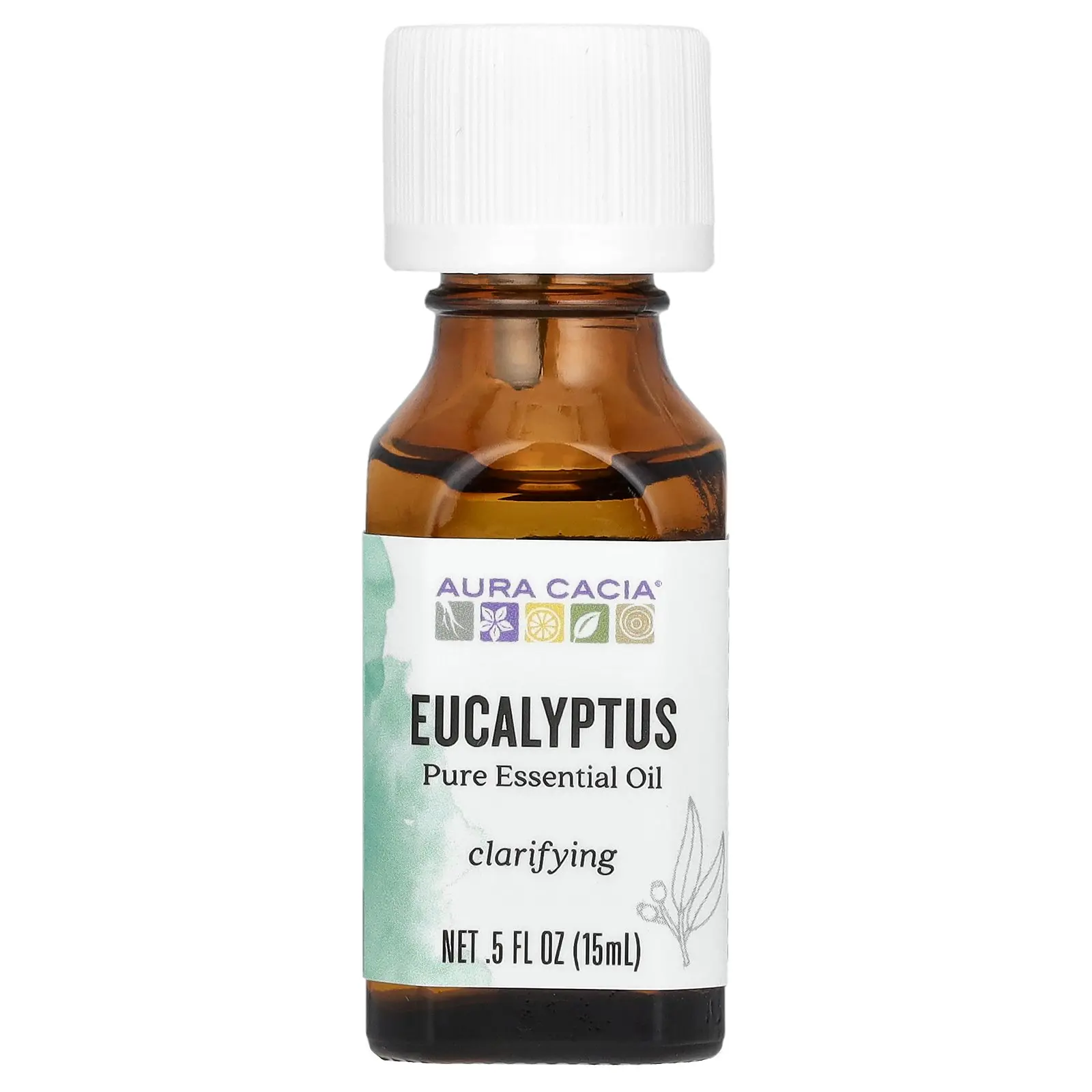 Aura Cacia Pure Essential Oil, Eucalyptus, 0.5 fl oz (15 ml) Aura Cacia Pure Essential Oil, Eucalyptus, 0.5 fl oz (15 ml)