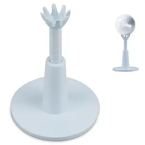 Adjustable Height Soft Rubber Golf Tees, Bendable Golf Tee Set, 3 Pcs Durable Lightweight Construction Golf Accessories for Practice & Training