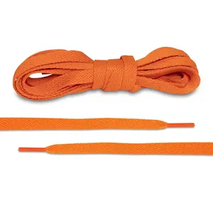 Orange Jordan 1 Replacement Shoelaces By Lace Lab - Flat Shoe Laces For Sneakers, AF1, Air Force 1, Other Athletic Sneakers