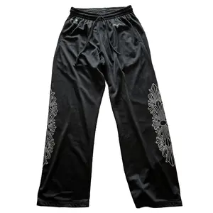 989717 Chrome Hearts Mesh Varsity Pants Black