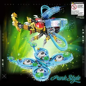 Cyberpunk Style Mechanical Butterfly Assembly Kit, Desktop Decoration Gift Item, Creative Building Block Set DIY Toy, Unisex