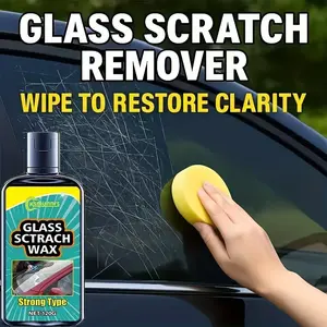 Car Glass Scratch Repair Paste 120ML, Automotive, Quickly Removes Minor Scratches and Fog Residue, Suitable for Car Windows, Home Doors, Mirrors, Shower Glass
