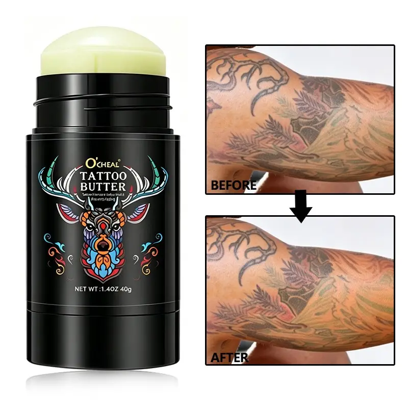 Ocheal Tattoo Care Stick, Color-Enhancing Moisturizing Balm, Gentle Skin Nourishment, Rotating Tattoo Gel, Portable Design, Tattoo Aftercare Cream